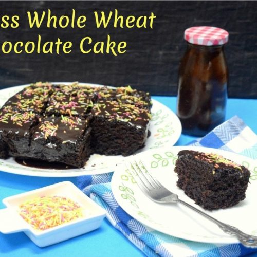 Eggless Whole Wheat Chocolate Cake