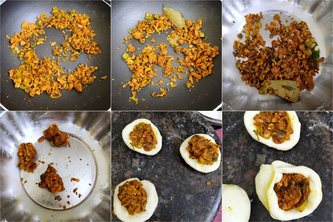 How to make Onion Masala Poori 2