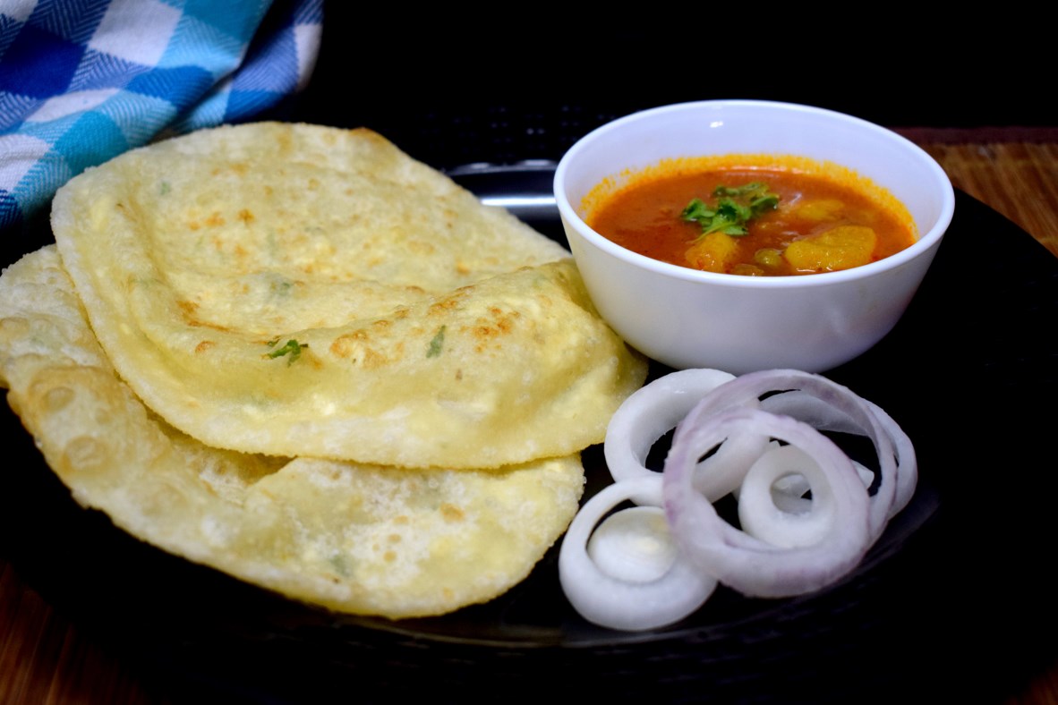 Stuffed Cottage Cheese Bhatura
