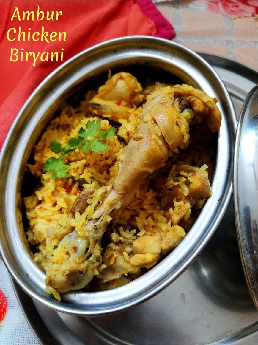 How to make Ambur Chicken Biryani