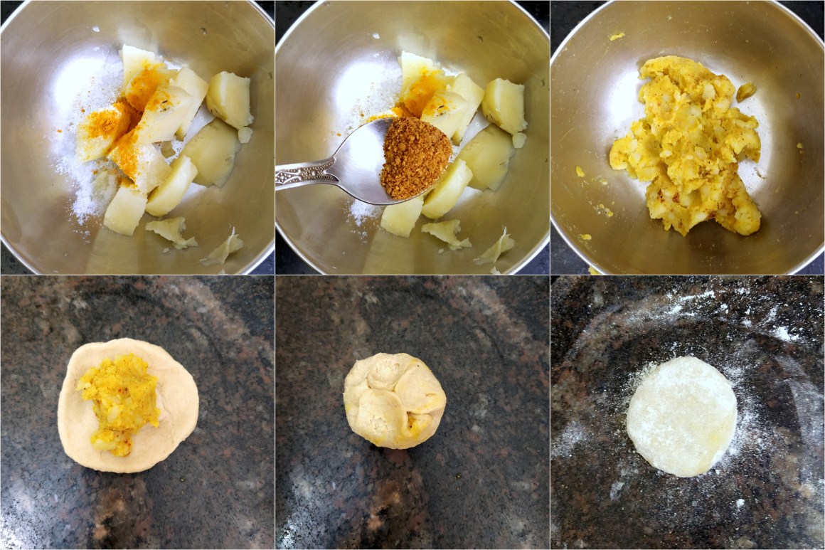 How to make Xacuti Aloo Poori 1
