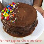 Fat Free Eggless Chocolate Cake