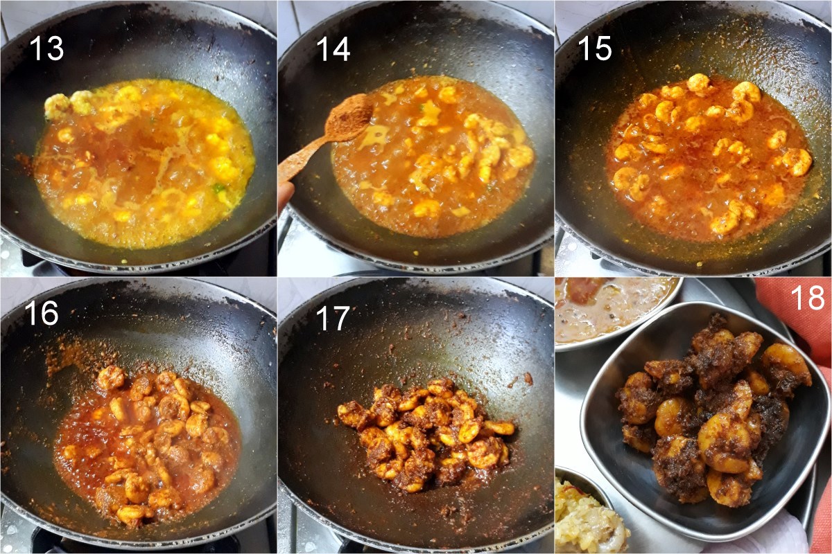 How to make Prawns Ghee Roast