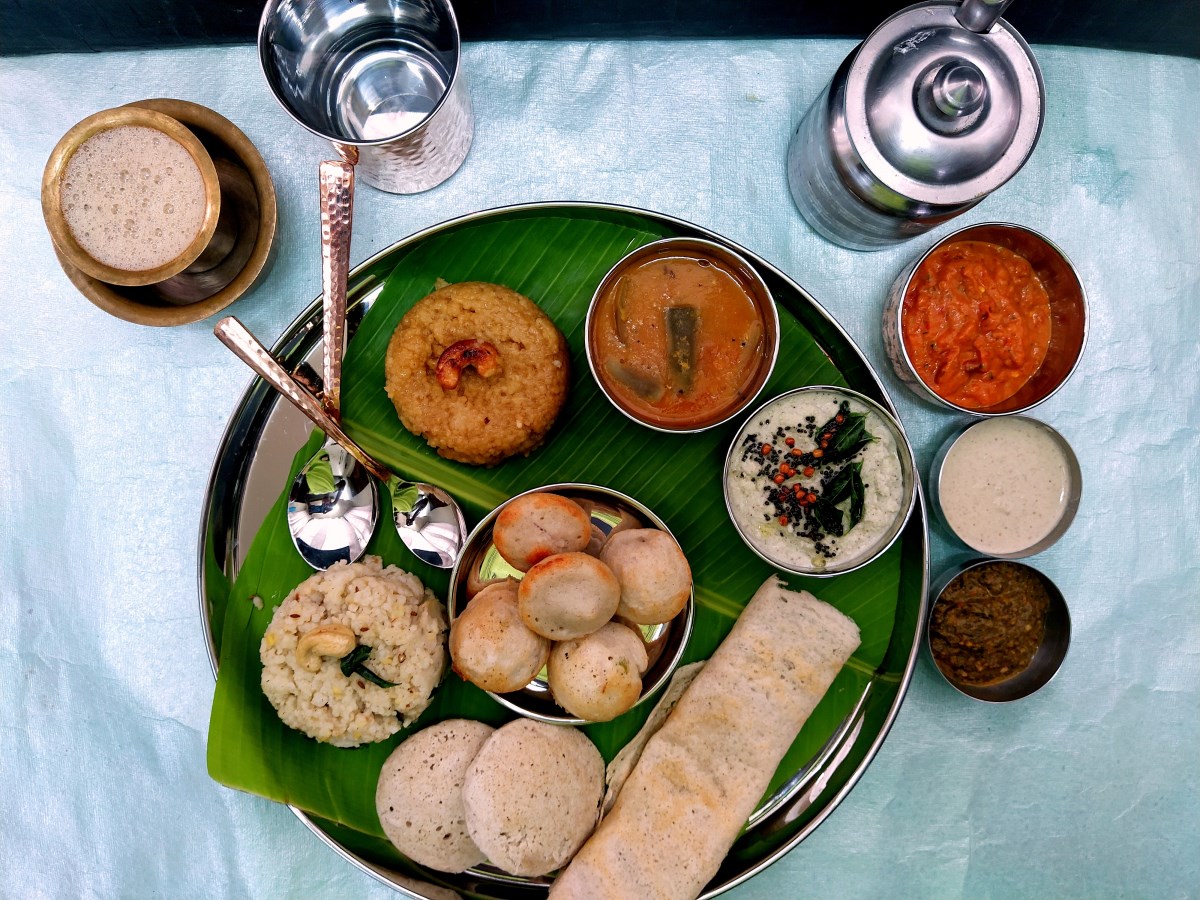 No Rice Millet Breakfast Thali - Kodo Millet Dosa