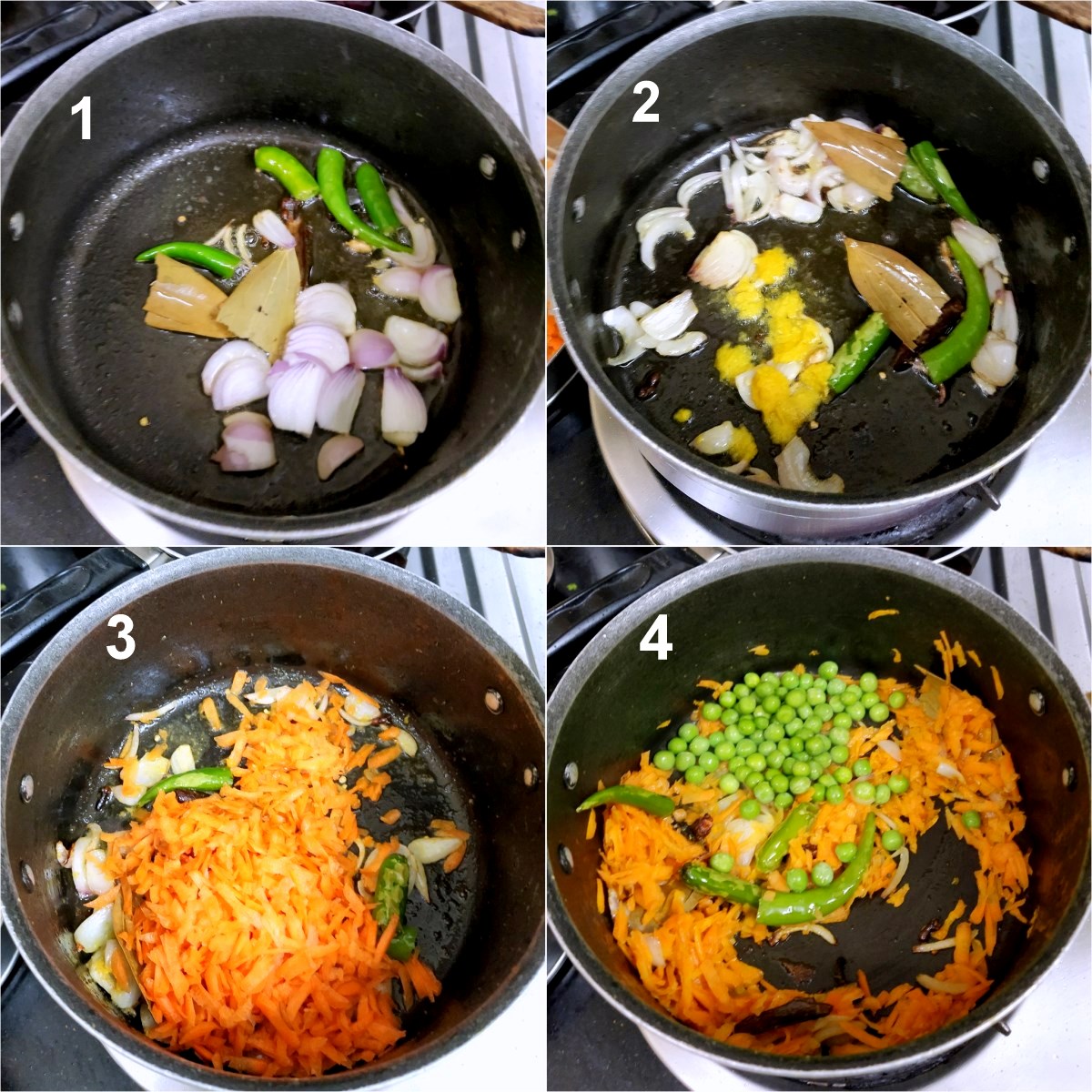 Carrot Peas Pulao Recipe Easy Gajar Matar Pulao