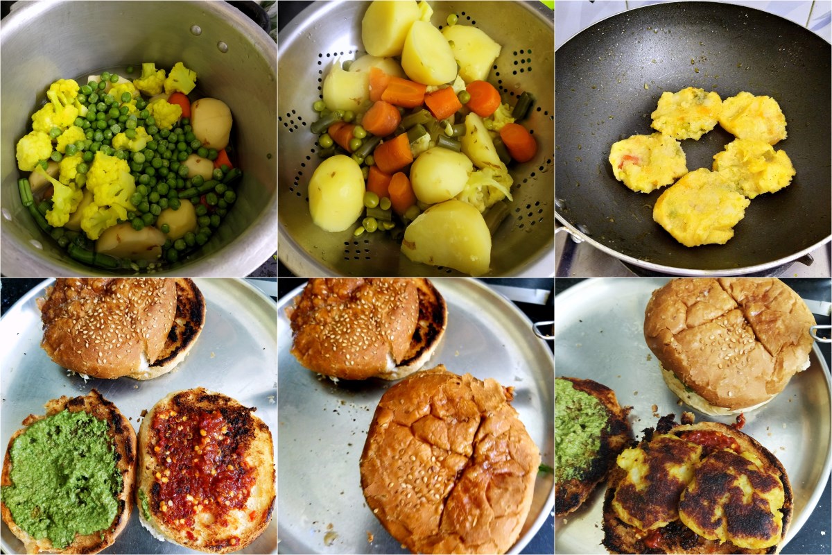 Learn How to make Pav Pattice with these step by step pictures
