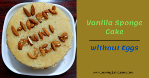 Eggless Vanilla Cake without Condensed Milk