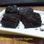 Brown Butter Brownies Eggless