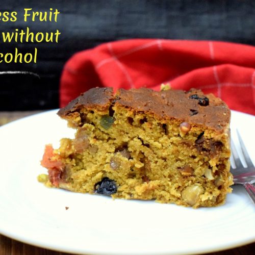 Eggless Fruit Cake without Alcohol