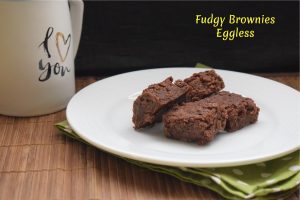 Fudgy Brownies Eggless