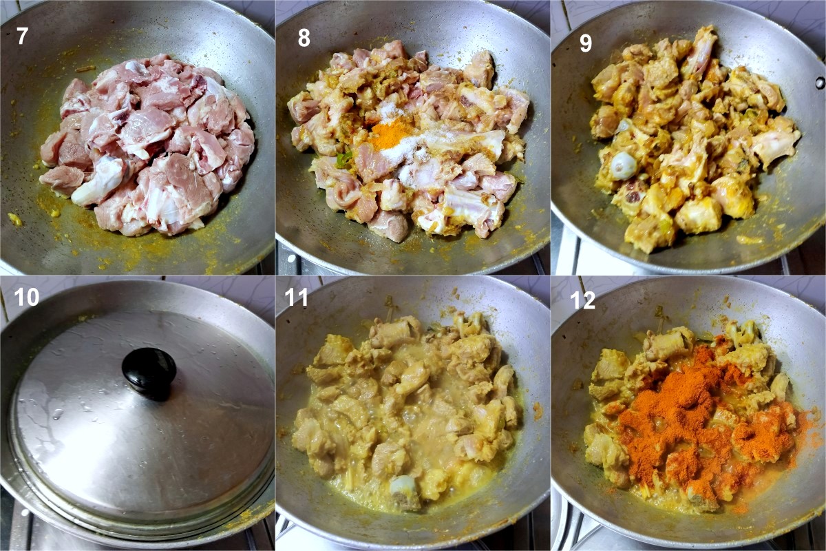 How to Make Easy Mutton Curry in Pressure Cooker Sauteing Mutton Curry over kadai