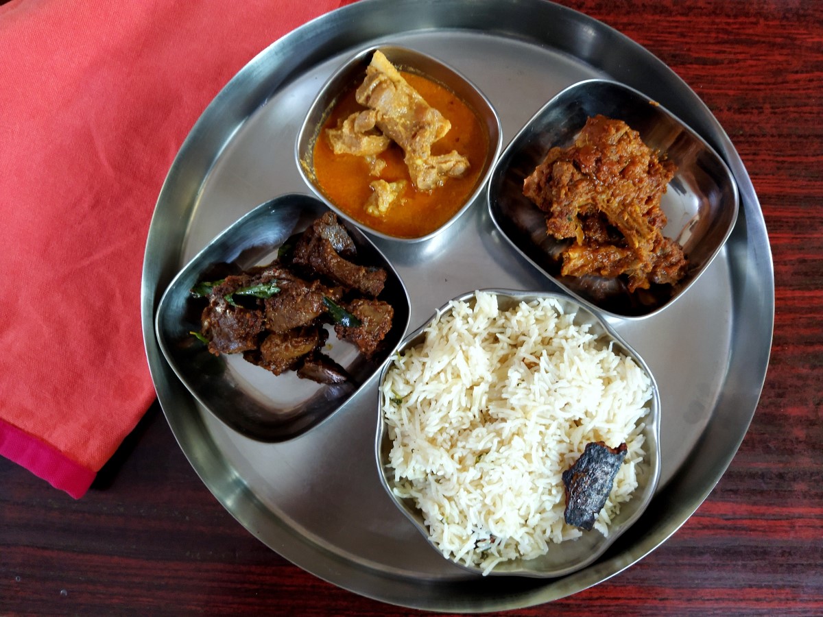 Mini Indian Mutton Thali