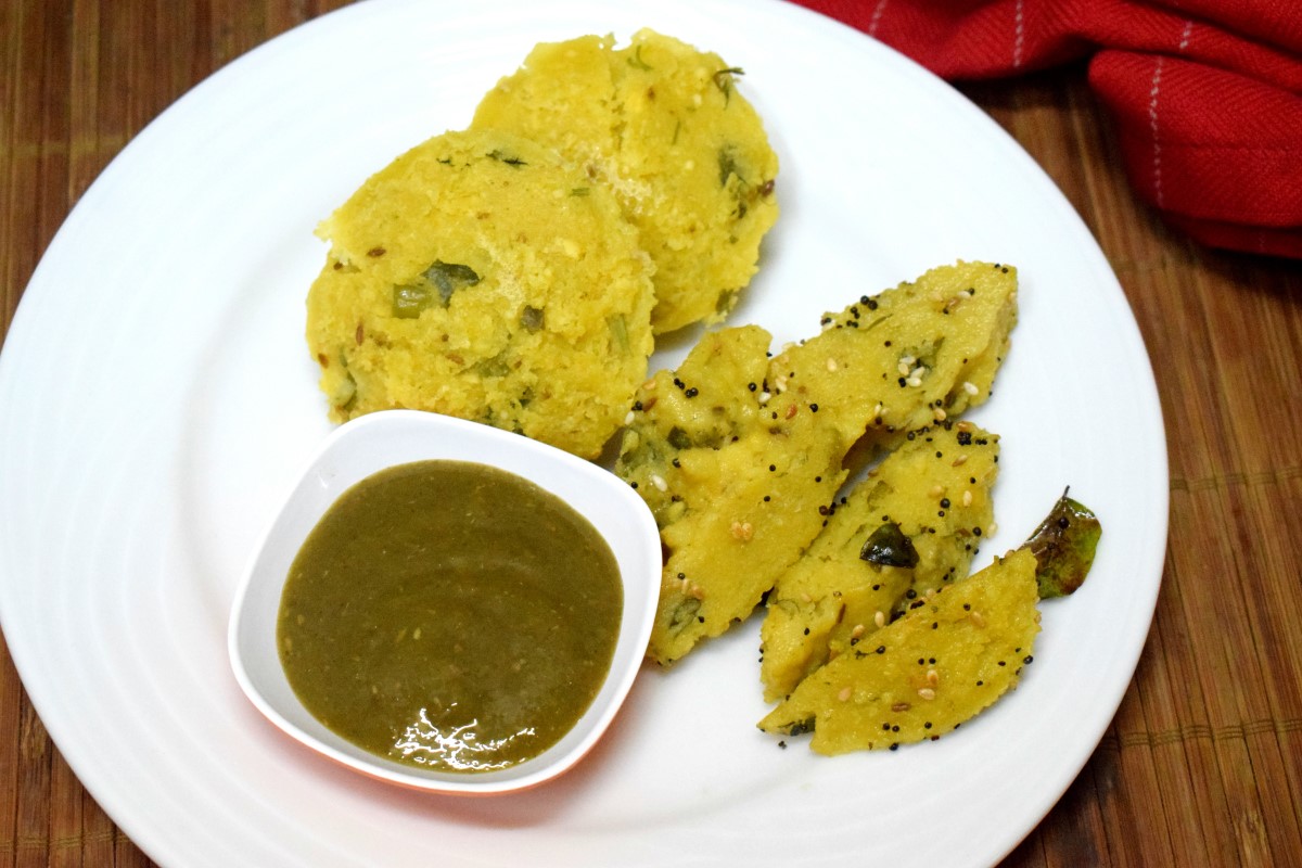 Steamed chana Dal Balls