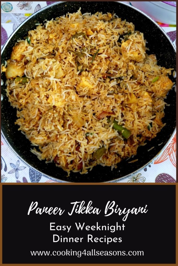 How to make Tandoori Paneer Biryani