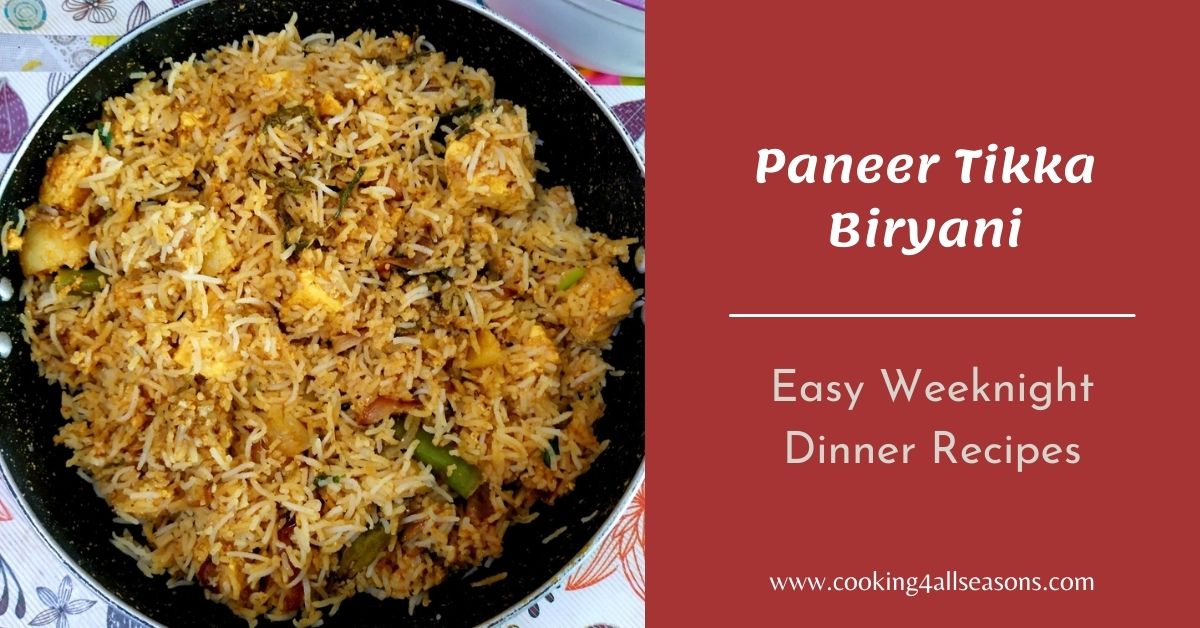 Paneer Tikka Biryani