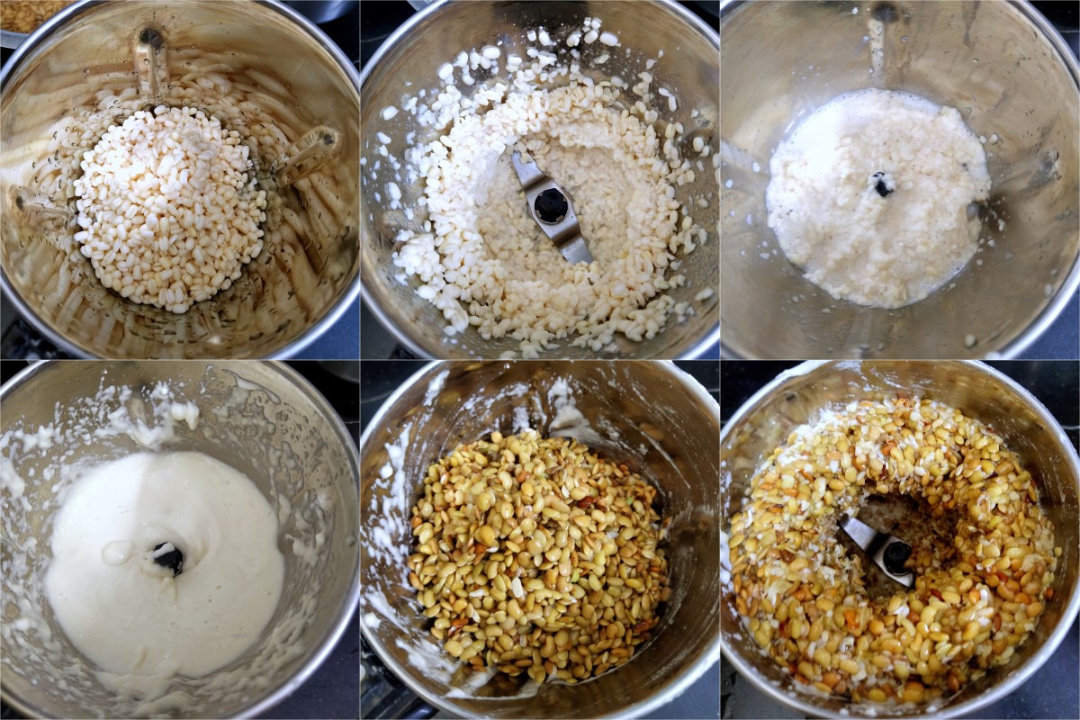 Making Steaming No Rice Kulith Idli Batter Making Steaming No Rice Kulith Idli Batter