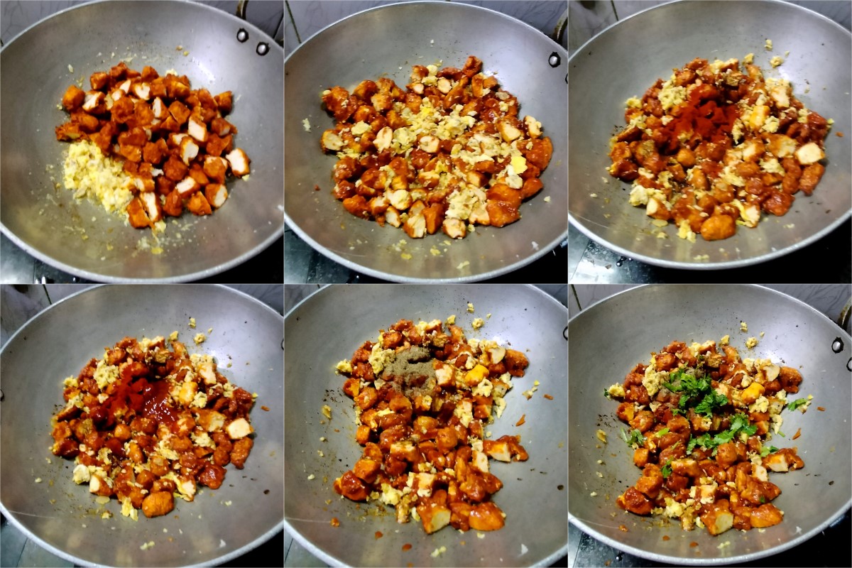 How to make Chicken 65 Fried Rice 2