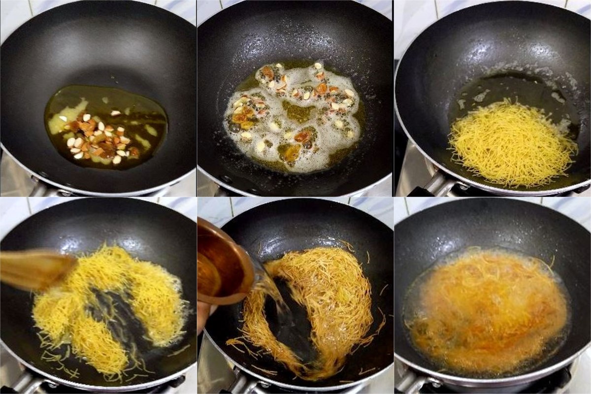 How to make Semiya Kesari 1 How to make Semiya Kesari 1