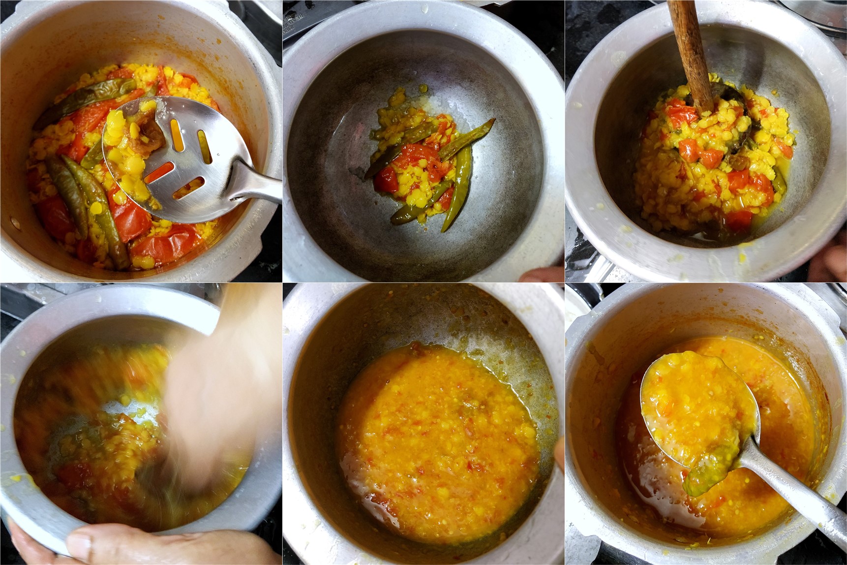 How to make Green Chili Dal 2