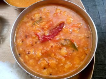 Endu Mirapakaya Pappu - Dry Red Chilli Dal