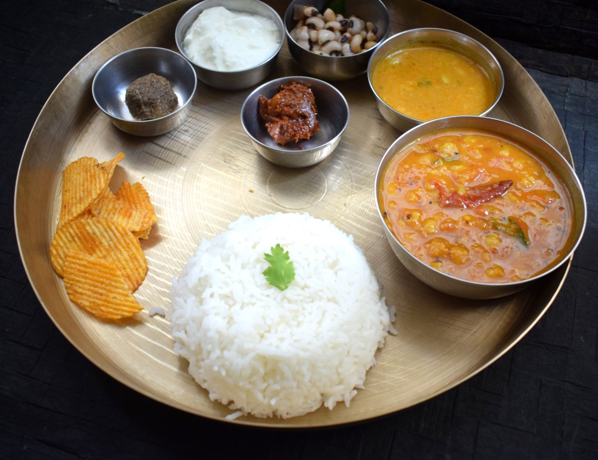 Simple Andhra Thali