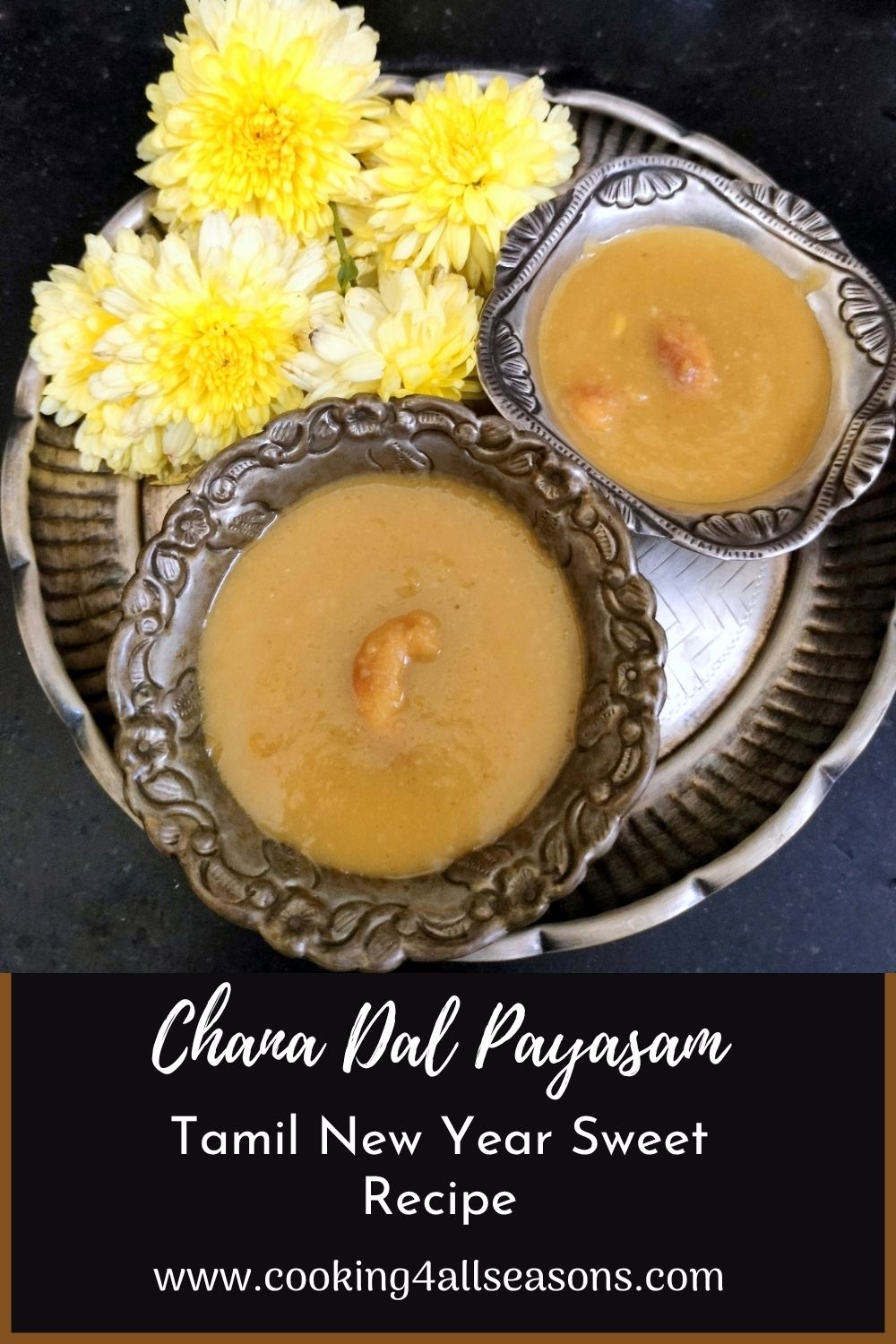 Chana Dal Payasam - Kadalai Paruppu Payasam for Tamil New Year Festival