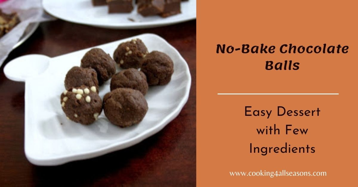 Handmade no-cook chocolate truffles using milk powder
