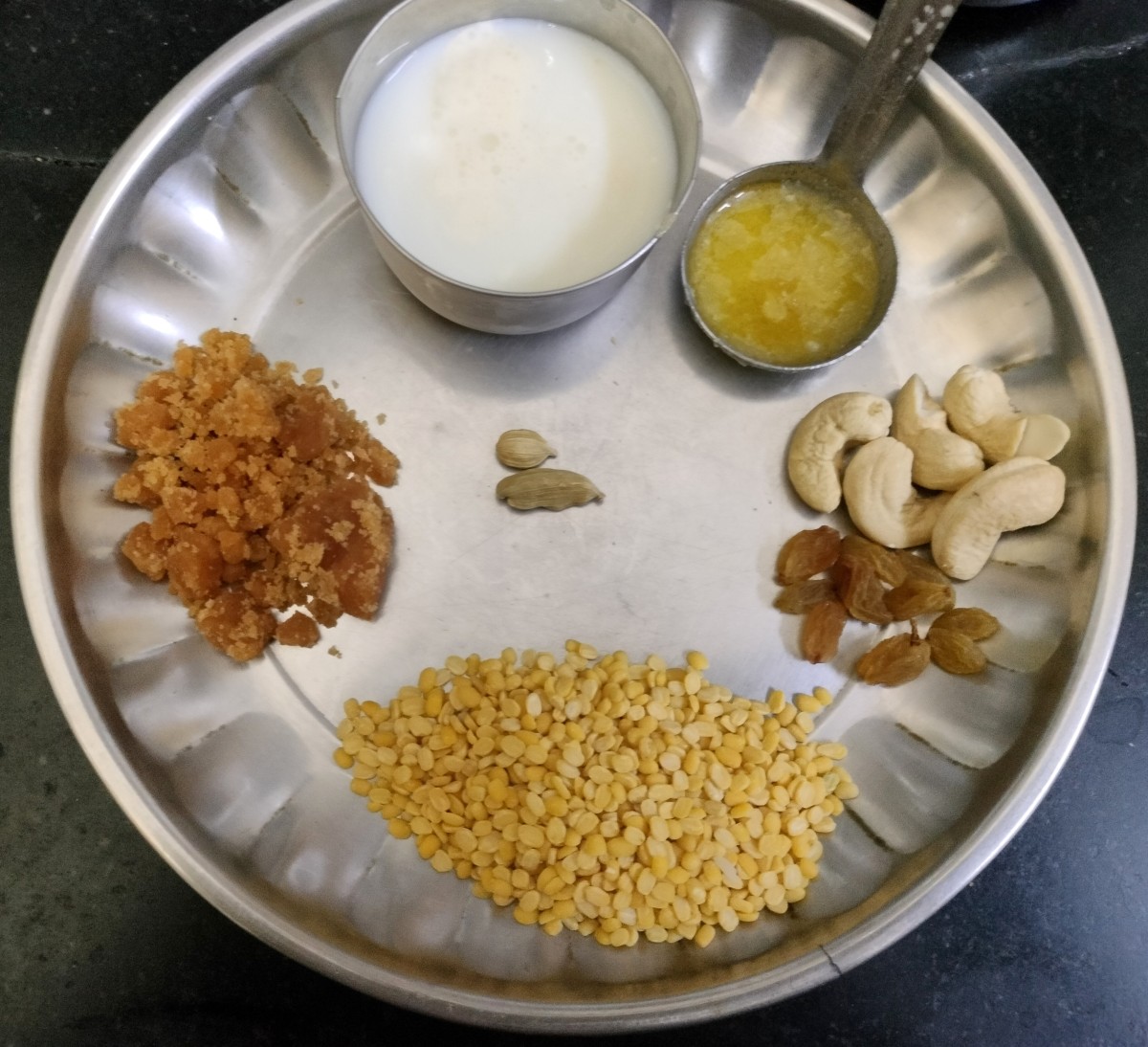 Ingredients for Paruppu Payasam