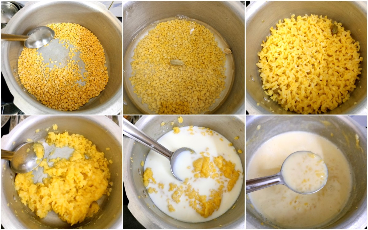 Making of Paruppu Payasam
