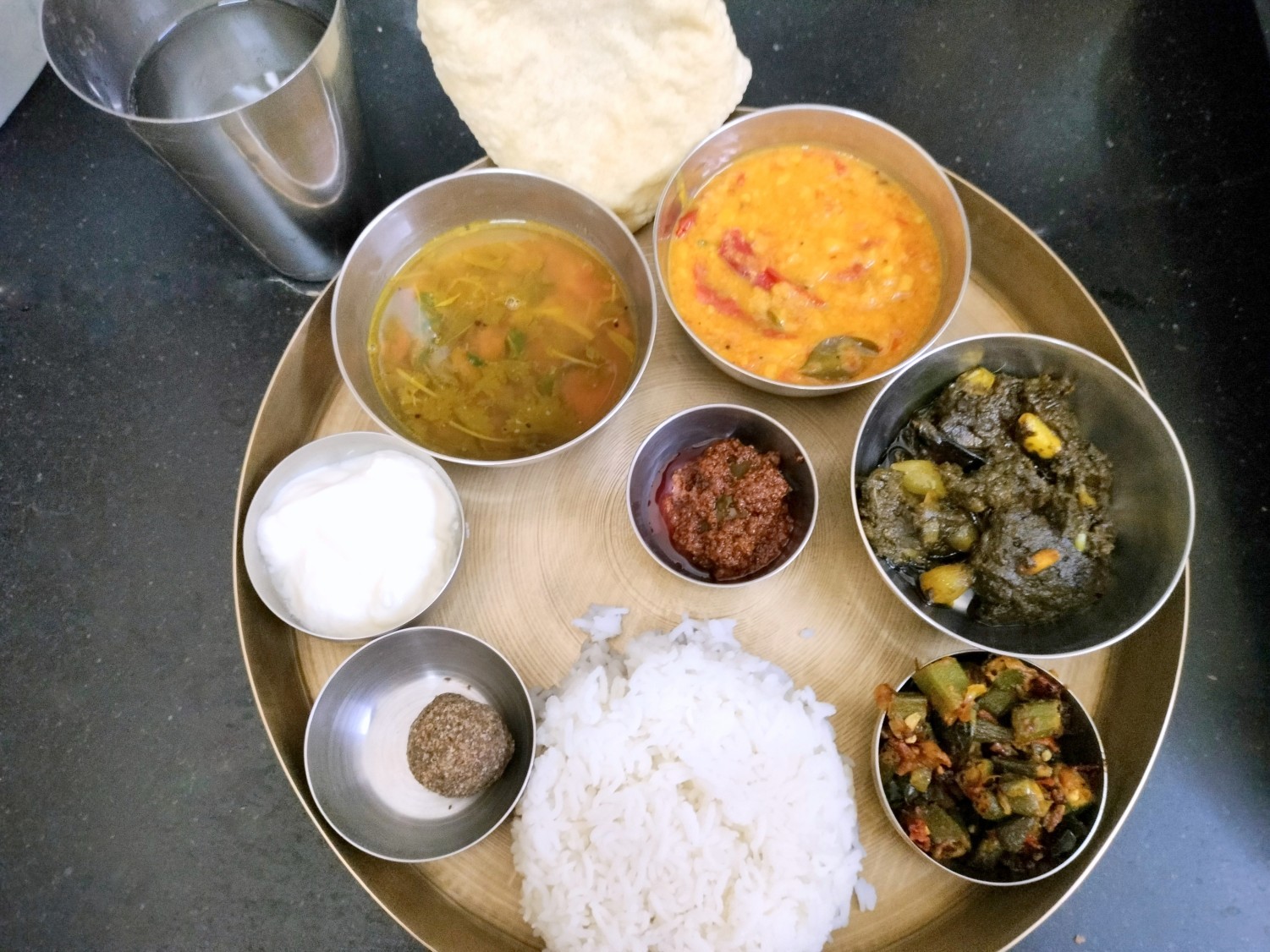 Simple Andhra Thali - Featuring Gongura Chutney